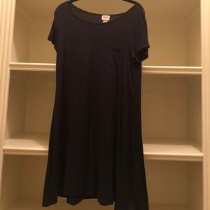 black t-shirt dress